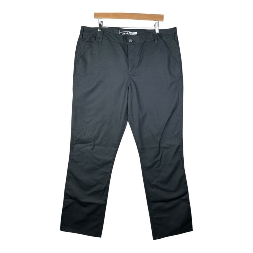 Carhartt Rugged Professional Loose Fit Canvas Work Pants size 18T Black
